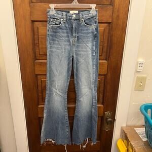 7 For All Mankind Megaflare Maribel Blue size 25 $248 Women's Jeans